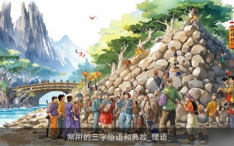 常用的三字俗语和典故_俚语