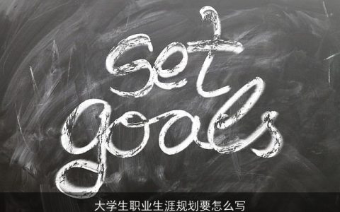 大学生职业生涯规划要怎么写