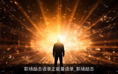 职场励志语录正能量语录_职场励志
