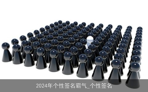2024年个性签名霸气_个性签名
