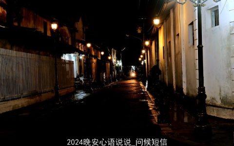 2024晚安心语说说_问候短信
