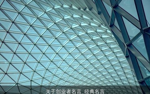 关于创业者名言_经典名言