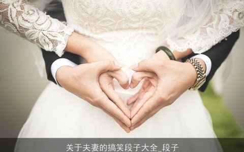 关于夫妻的搞笑段子大全_段子