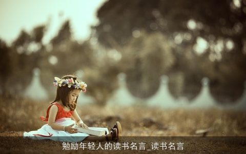 勉励年轻人的读书名言_读书名言