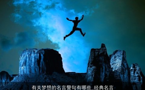 有关梦想的名言警句有哪些_经典名言