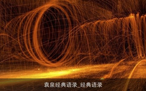 袁泉经典语录_经典语录