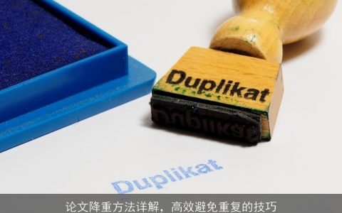 论文降重方法详解，高效避免重复的技巧