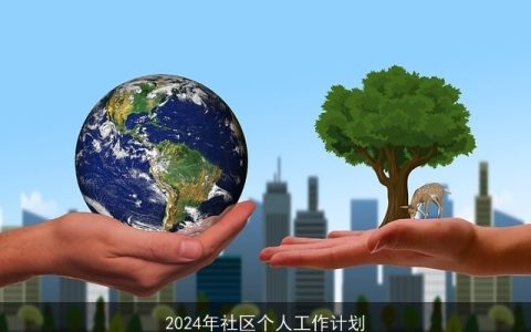 2024年社区个人工作计划