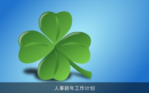 人事新年工作计划