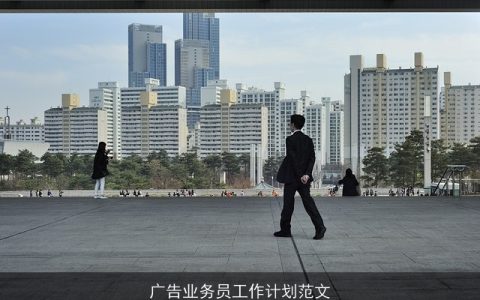广告业务员工作计划范文