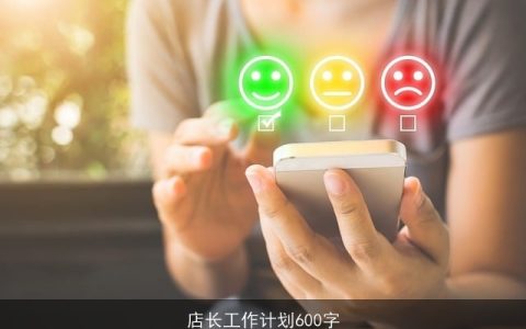 店长工作计划600字
