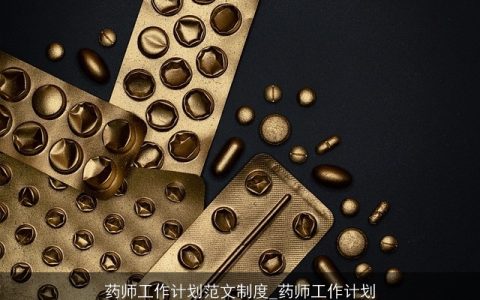 药师工作计划范文制度_药师工作计划