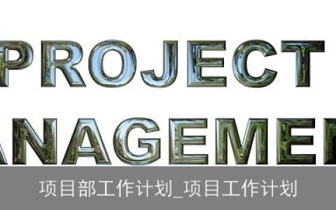 项目部工作计划_项目工作计划