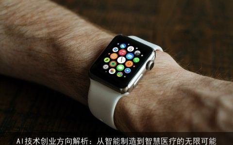 AI技术创业方向解析：从智能制造到智慧医疗的无限可能