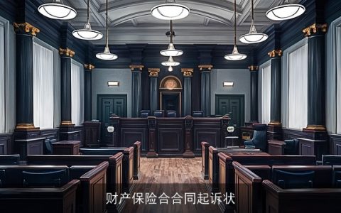 财产保险合合同起诉状