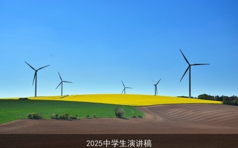 2025中学生演讲稿
