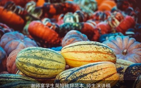 谢师宴学生简短致辞范本_师生演讲稿