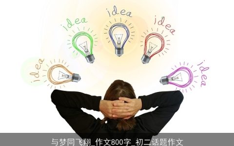 与梦同飞翔_作文800字_初二话题作文