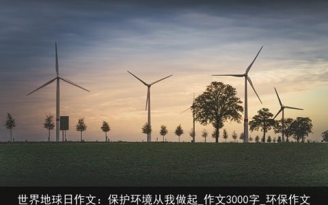 世界地球日作文：保护环境从我做起_作文3000字_环保作文