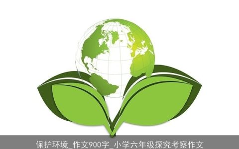 保护环境_作文900字_小学六年级探究考察作文