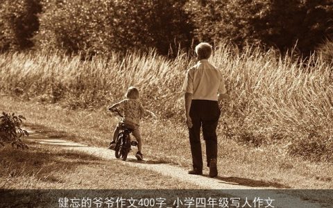 健忘的爷爷作文400字_小学四年级写人作文
