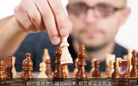 初三议论文：诚信800字_初三议论文作文