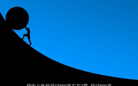 初中八年级日记800字左右3篇_日记800字