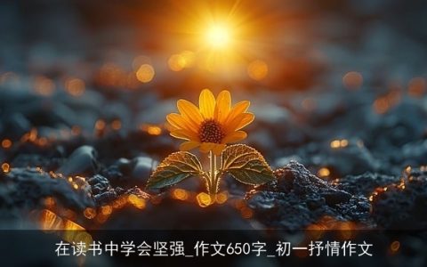 在读书中学会坚强_作文650字_初一抒情作文