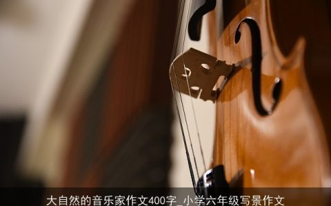 大自然的音乐家作文400字_小学六年级写景作文