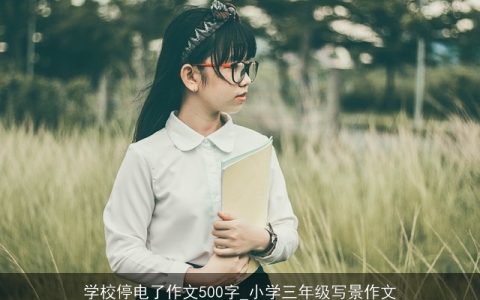 学校停电了作文500字_小学三年级写景作文