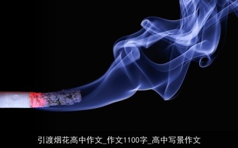 引渡烟花高中作文_作文1100字_高中写景作文