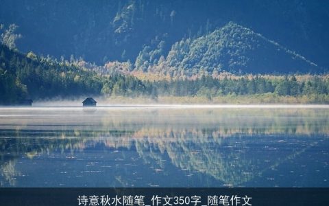 诗意秋水随笔_作文350字_随笔作文