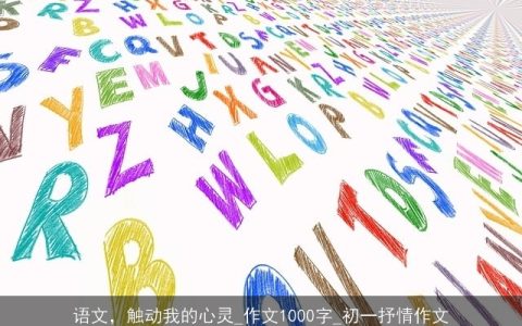 语文，触动我的心灵_作文1000字_初一抒情作文