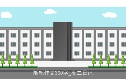 随笔作文300字_高二日记
