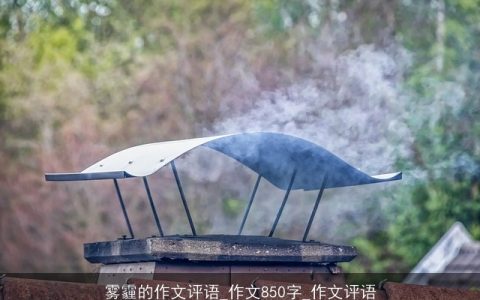雾霾的作文评语_作文850字_作文评语