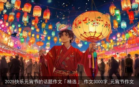 2025快乐元宵节的话题作文「精选」_作文3000字_元宵节作文