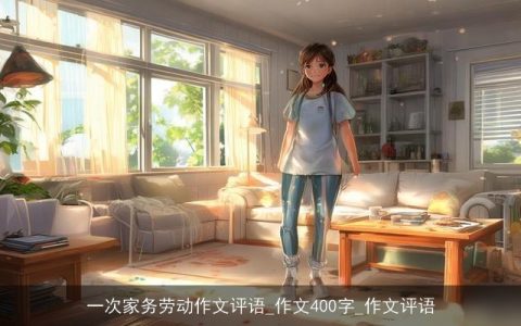 一次家务劳动作文评语_作文400字_作文评语