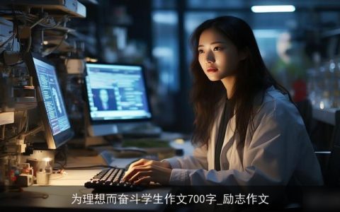 为理想而奋斗学生作文700字_励志作文