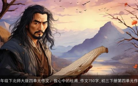 九年级下北师大版四单元作文：我心中的杜甫_作文750字_初三下册第四单元作文