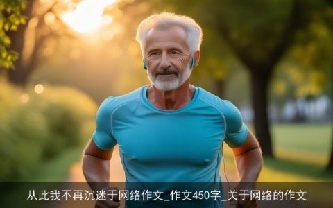 从此我不再沉迷于网络作文_作文450字_关于网络的作文