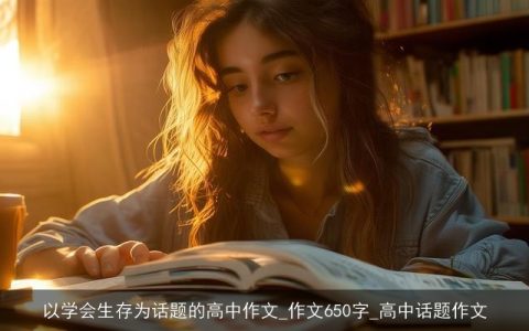 以学会生存为话题的高中作文_作文650字_高中话题作文