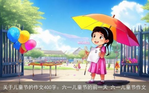 关于儿童节的作文400字：六一儿童节的前一天_六一儿童节作文