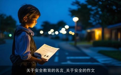 关于安全教育的名言_关于安全的作文