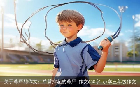 关于尊严的作文：单臂撑起的尊严_作文650字_小学三年级作文