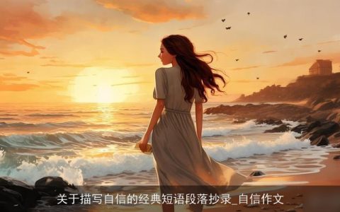 关于描写自信的经典短语段落抄录_自信作文
