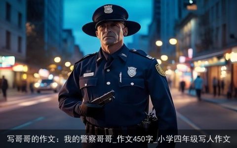 写哥哥的作文：我的警察哥哥_作文450字_小学四年级写人作文