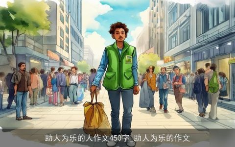 助人为乐的人作文450字_助人为乐的作文