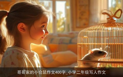 哥哥家的小仓鼠作文400字_小学二年级写人作文