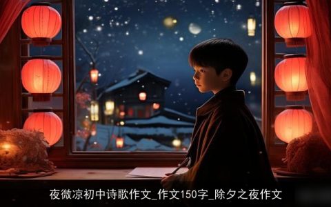 夜微凉初中诗歌作文_作文150字_除夕之夜作文
