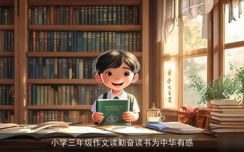 小学三年级作文读勤奋读书为中华有感